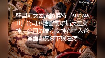 韩国前女团成员模特『sunwall』公司落地窗前爆插反差女神，公司的高冷女神在主人爸爸面前又多下贱淫荡