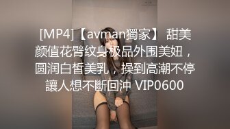 [MP4]【avman獨家】 甜美颜值花臂纹身极品外围美妞，圆润白皙美乳，操到高潮不停讓人想不斷回沖 VIP0600