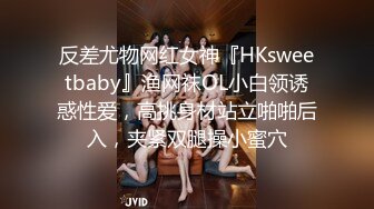 反差尤物网红女神『HKsweetbaby』渔网袜OL小白领诱惑性爱，高挑身材站立啪啪后入，夹紧双腿操小蜜穴