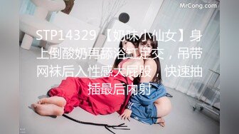 STP14329 【奶味小仙女】身上倒酸奶再舔浴缸足交，吊带网袜后入性感大屁股，快速抽插最后内射